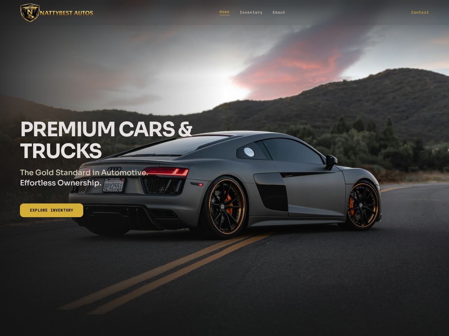 Nattybest Autos homepage screenshot